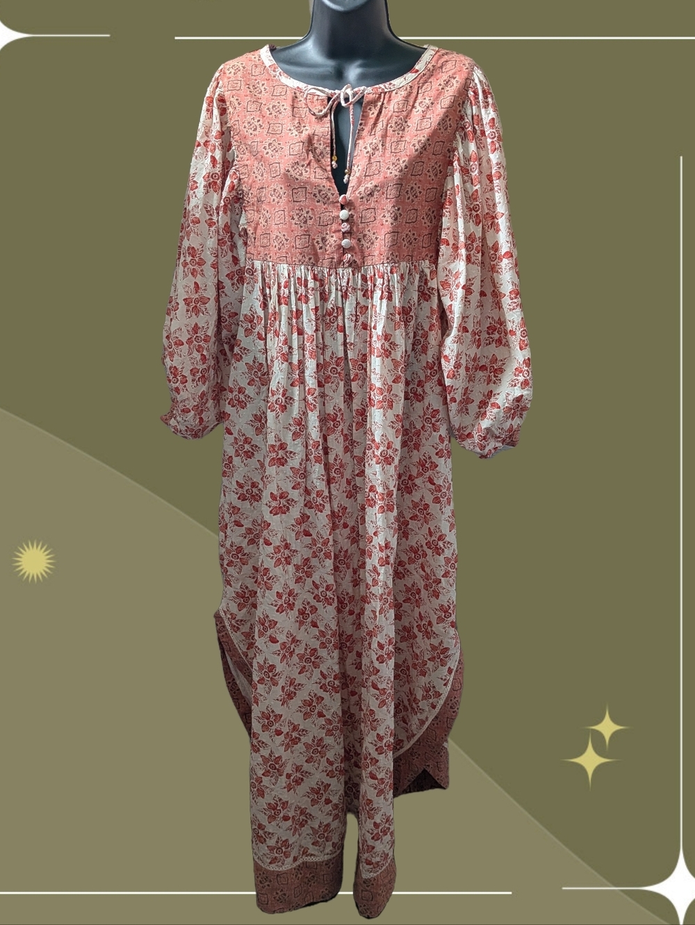 ✨ Nwt Free People Hazy Maisy Maxi Dress in Earth Combo Size Xs